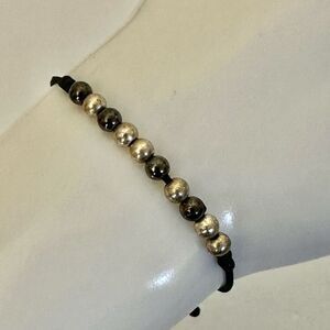 my saint my hero grey and silver adjustable bracelet